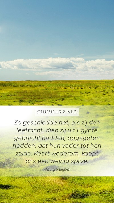 Genesis 43:2 NLD Bible Verse Image