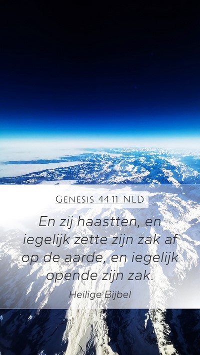 Genesis 44:11 NLD Bible Verse Image