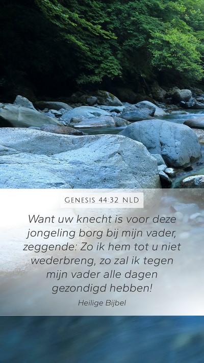 Genesis 44:32 NLD Bible Verse Image
