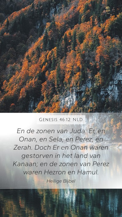 Genesis 46:12 NLD Bible Verse Image