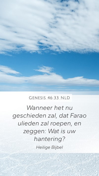 Genesis 46:33 NLD Bible Verse Image