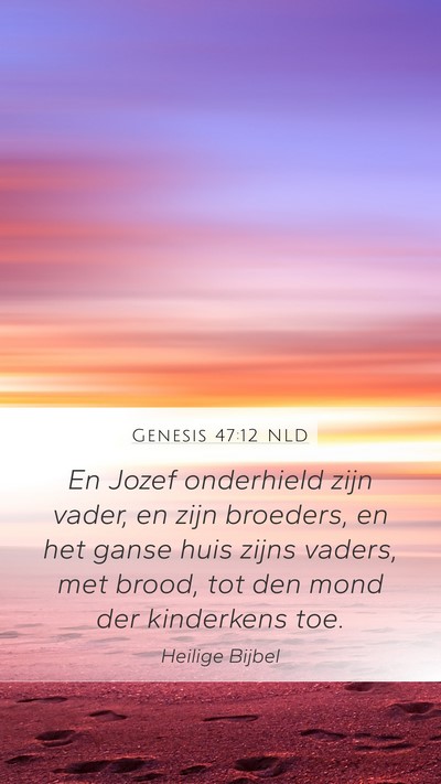 Genesis 47:12 NLD Bible Verse Image