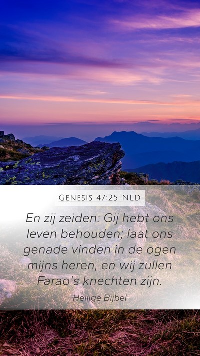 Genesis 47:25 NLD Bible Verse Image