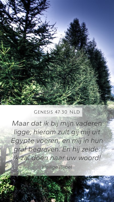 Genesis 47:30 NLD Bible Verse Image