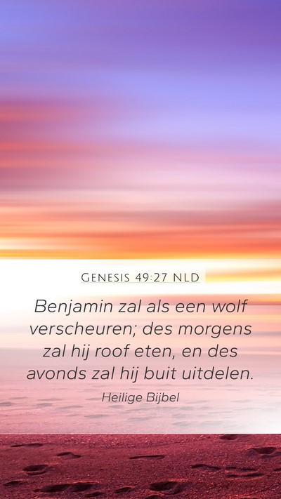 Genesis 49:27 NLD Bible Verse Image
