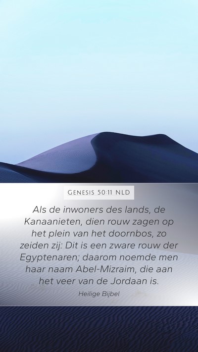 Genesis 50:11 NLD Bible Verse Image