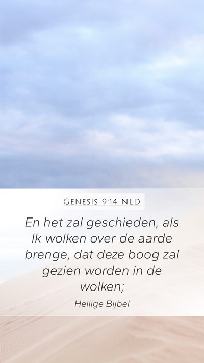 Genesis 9:14 NLD Bible Verse Image