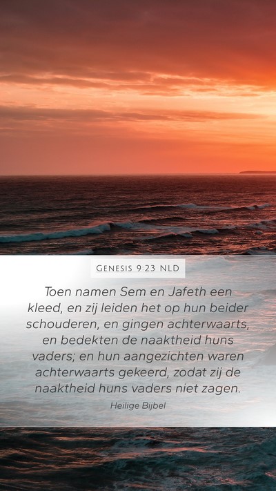 Genesis 9:23 NLD Bible Verse Image