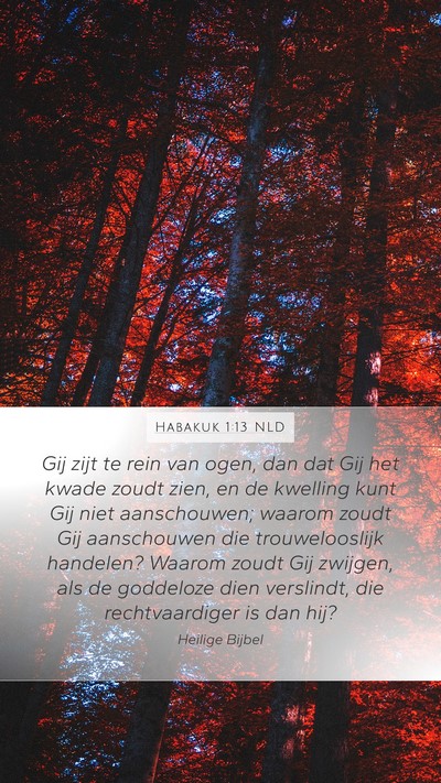 Habakuk 1:13 NLD Bible Verse Image