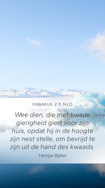 Habakuk 2:9 NLD Bible Verse Image