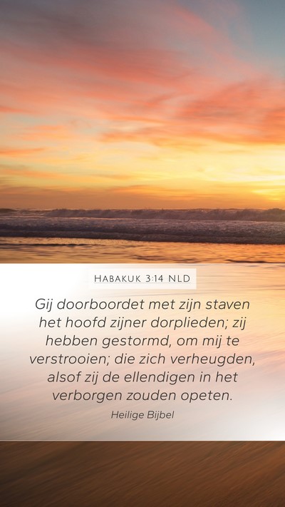 Habakuk 3:14 NLD Bible Verse Image