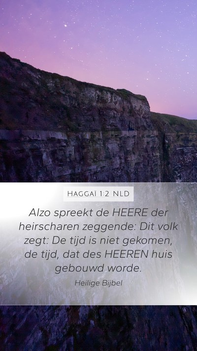 Haggaï 1:2 NLD Bible Verse Image