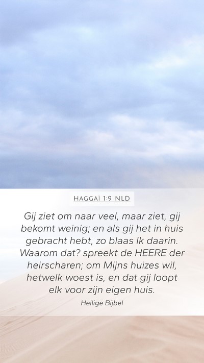 Haggaï 1:9 NLD Bible Verse Image