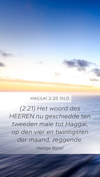 Haggaï 2:20 NLD Bible Verse Image