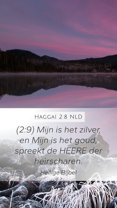 Haggaï 2:8 NLD Bible Verse Image