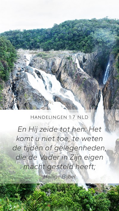 Handelingen 1:7 NLD Bible Verse Image
