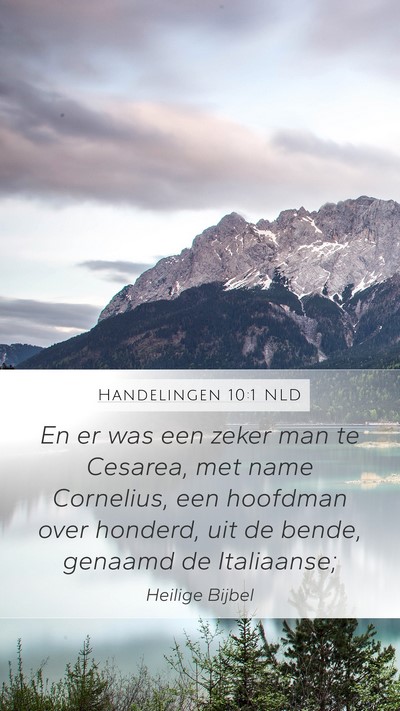 Handelingen 10:1 NLD Bible Verse Image