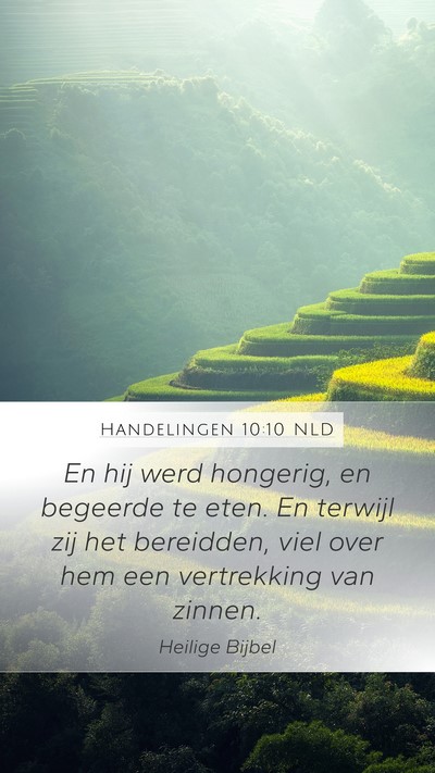 Handelingen 10:10 NLD Bible Verse Image