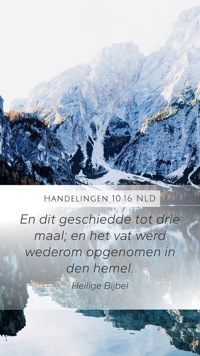 Handelingen 10:16 NLD Bible Verse Image