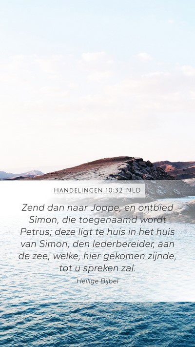 Handelingen 10:32 NLD Bible Verse Image