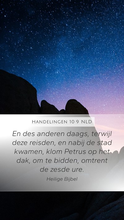 Handelingen 10:9 NLD Bible Verse Image