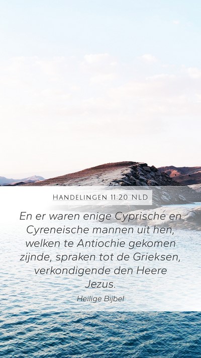Handelingen 11:20 NLD Bible Verse Image