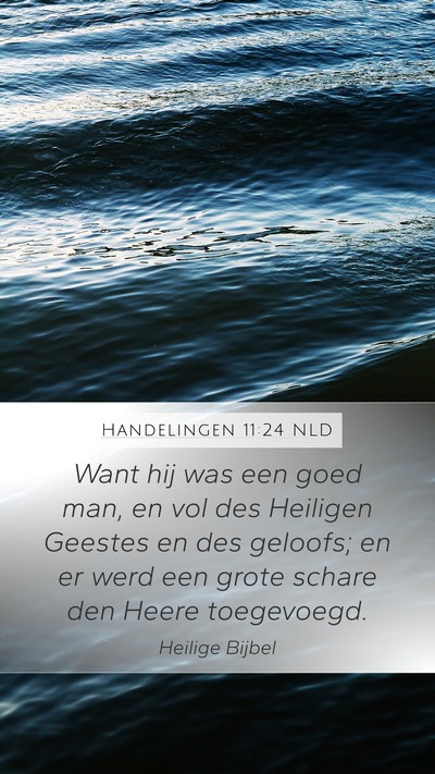 Handelingen 11:24 NLD Bible Verse Image