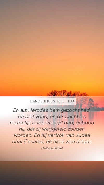 Handelingen 12:19 NLD Bible Verse Image