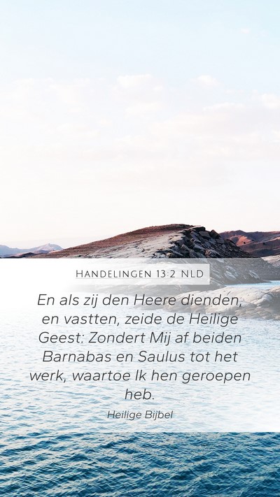 Handelingen 13:2 NLD Bible Verse Image