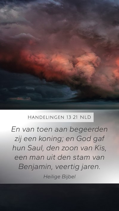 Handelingen 13:21 NLD Bible Verse Image