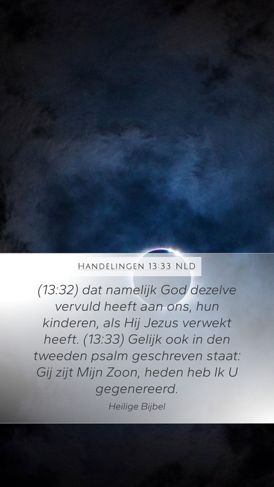Handelingen 13:33 NLD Bible Verse Image