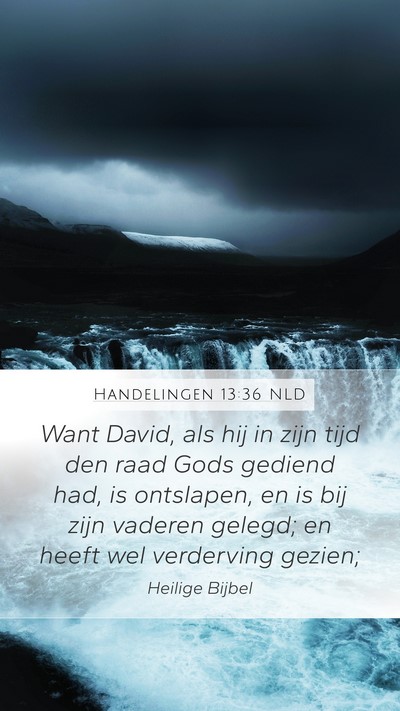Handelingen 13:36 NLD Bible Verse Image