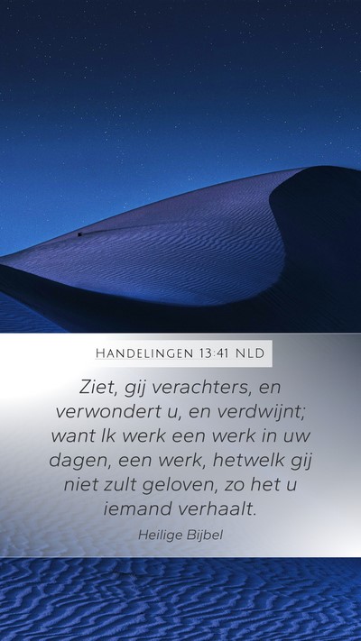 Handelingen 13:41 NLD Bible Verse Image