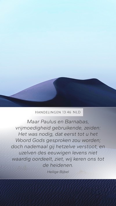 Handelingen 13:46 NLD Bible Verse Image