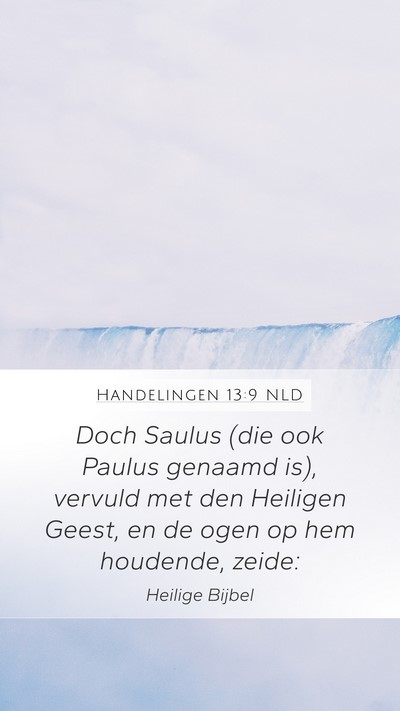 Handelingen 13:9 NLD Bible Verse Image