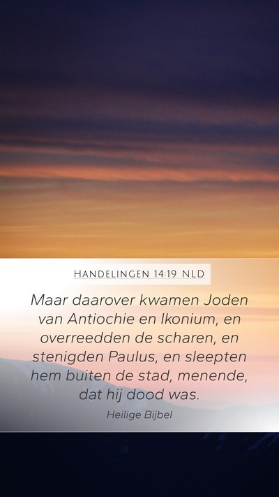 Handelingen 14:19 NLD Bible Verse Image