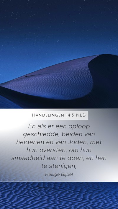 Handelingen 14:5 NLD Bible Verse Image