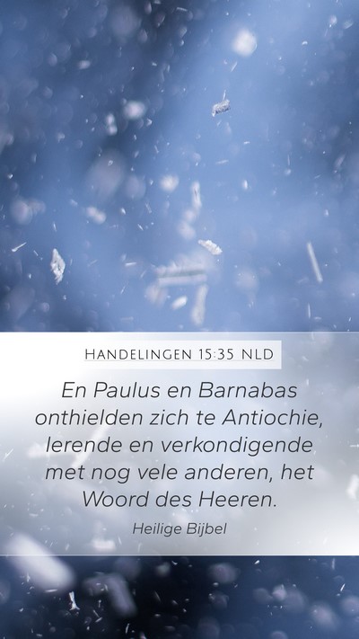 Handelingen 15:35 NLD Bible Verse Image