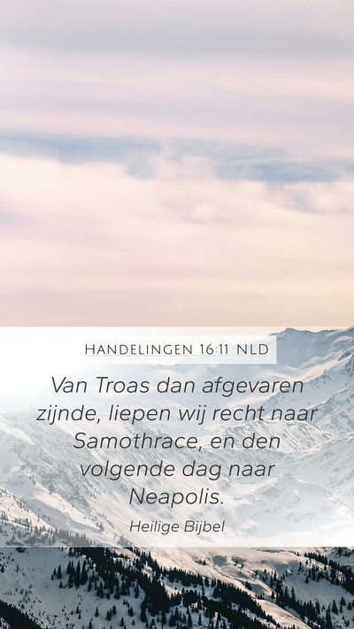 Handelingen 16:11 NLD Bible Verse Image