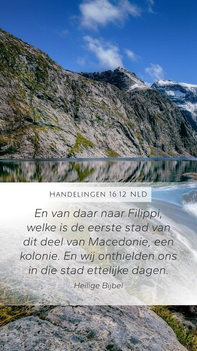 Handelingen 16:12 NLD Bible Verse Image