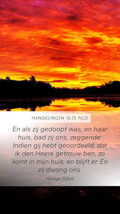 Handelingen 16:15 NLD Bible Verse Image