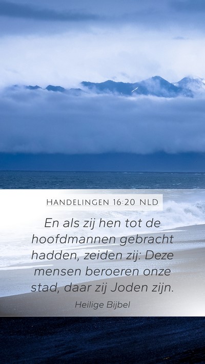 Handelingen 16:20 NLD Bible Verse Image