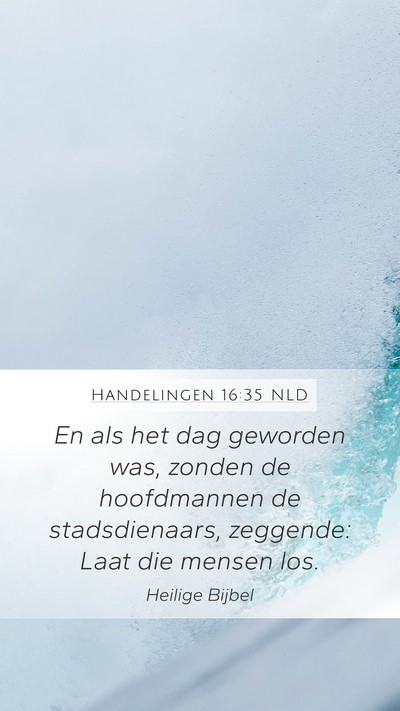 Handelingen 16:35 NLD Bible Verse Image