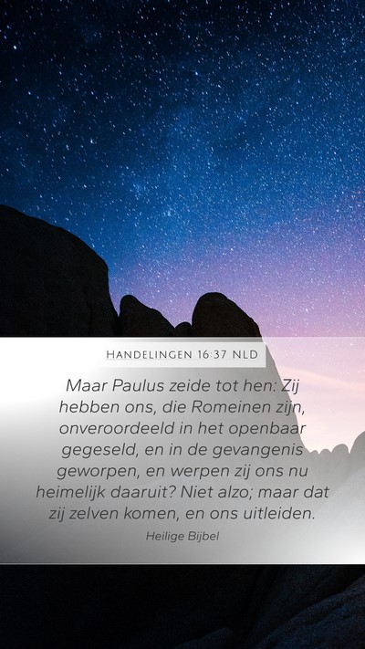 Handelingen 16:37 NLD Bible Verse Image