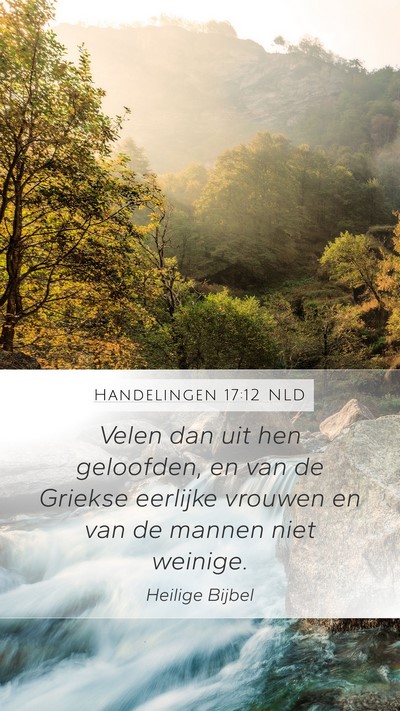 Handelingen 17:12 NLD Bible Verse Image