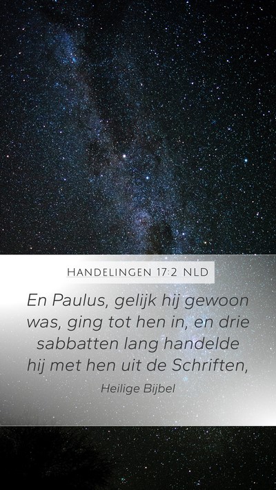 Handelingen 17:2 NLD Bible Verse Image