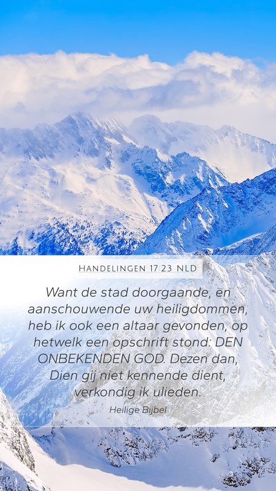 Handelingen 17:23 NLD Bible Verse Image