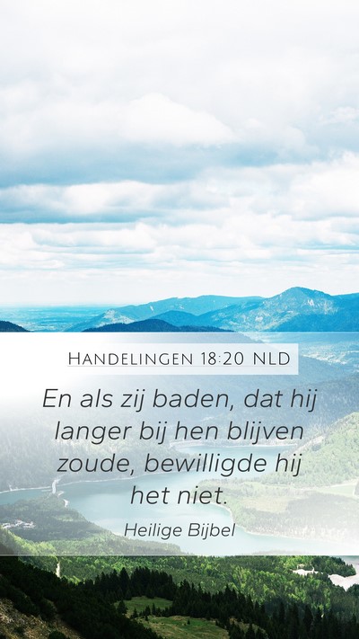 Handelingen 18:20 NLD Bible Verse Image