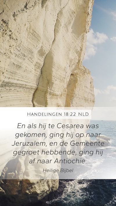 Handelingen 18:22 NLD Bible Verse Image