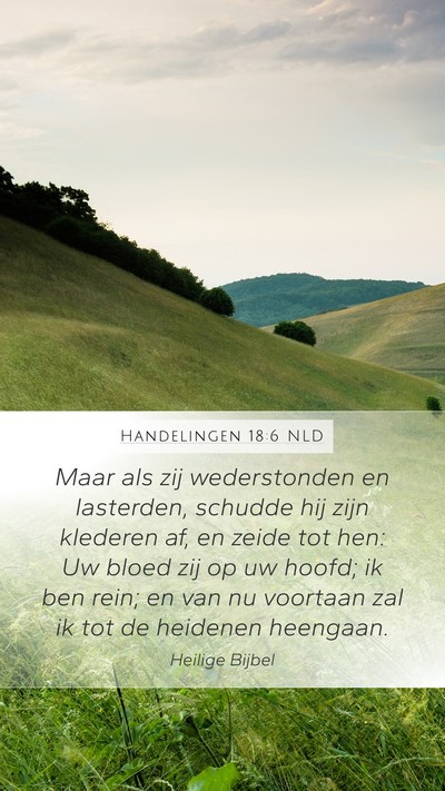 Handelingen 18:6 NLD Bible Verse Image